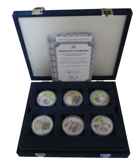 The Platinum Wedding Anniversary Numis Proof Collection 13 Coins