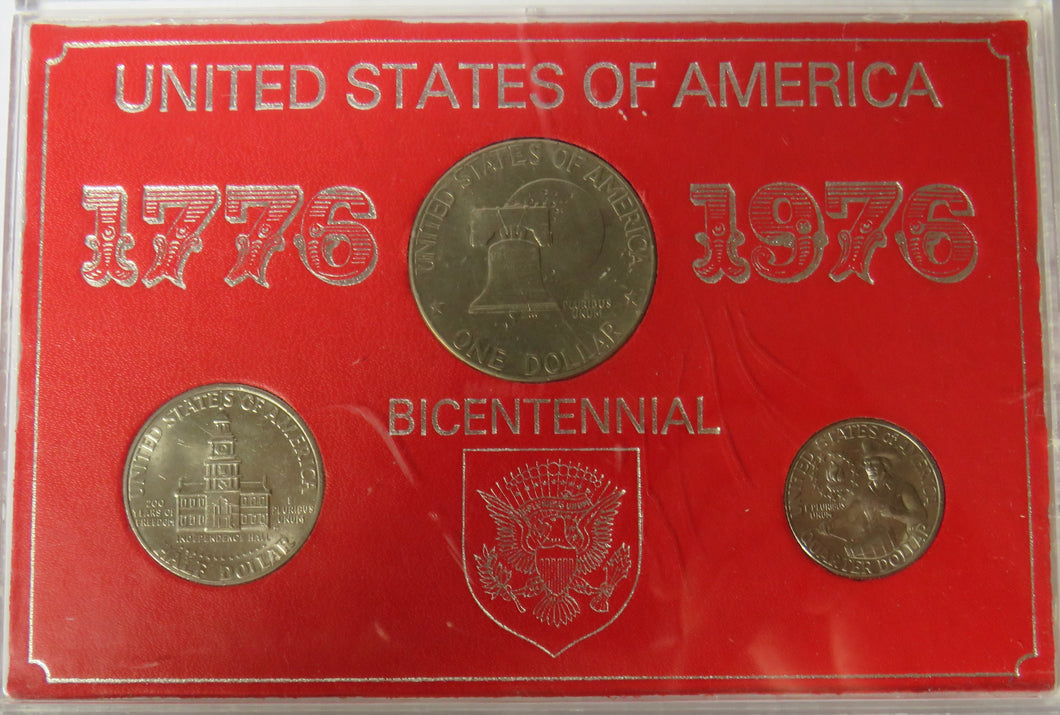 1776-1976 United States Of America Bicentennial 3 Coin Set