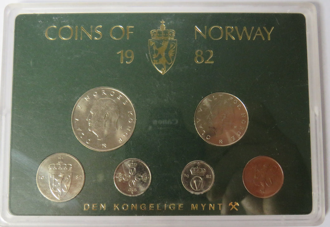 Coins Of Norway 1982 - Coin Set