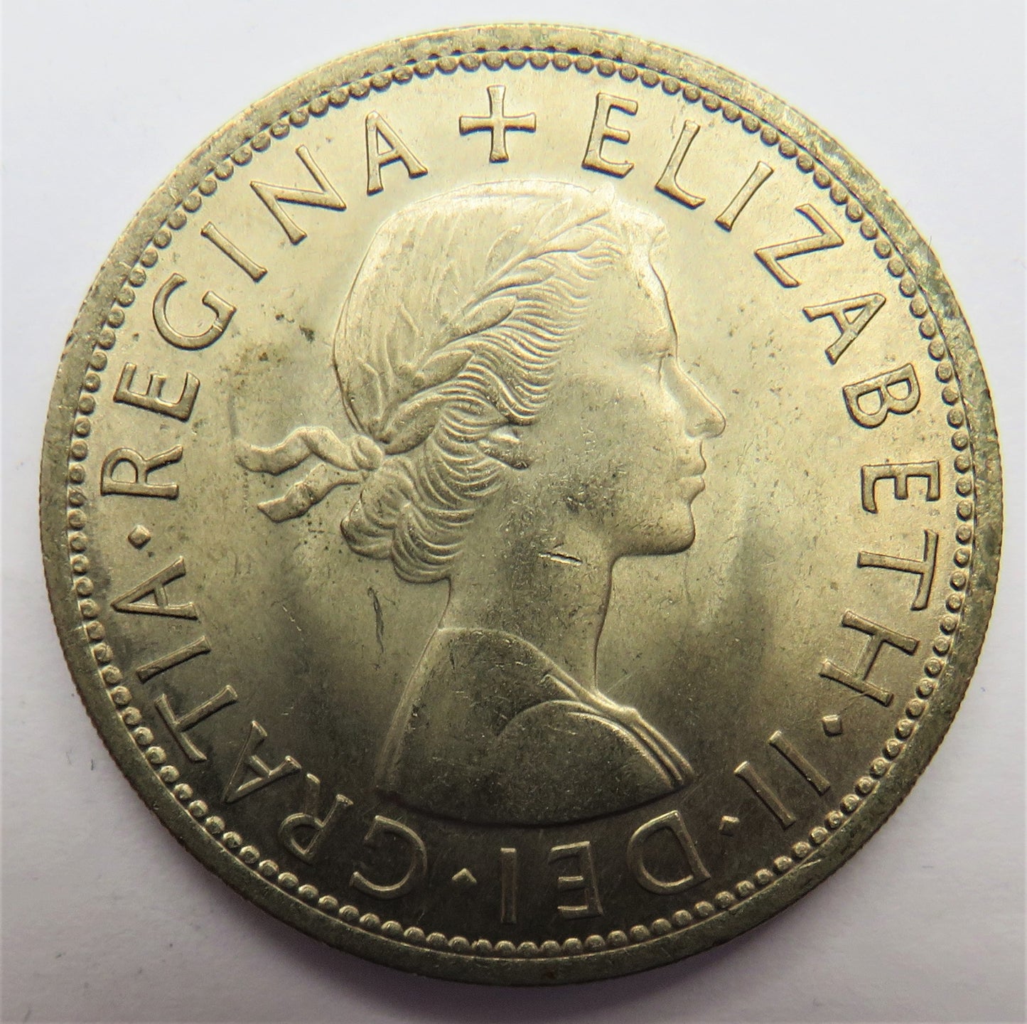 1960 Queen Elizabeth II Halfcrown Coin In High Grade