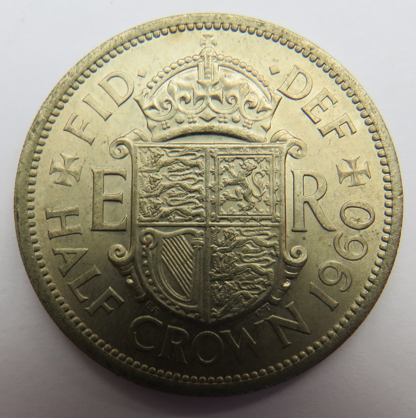 1960 Queen Elizabeth II Halfcrown Coin In High Grade