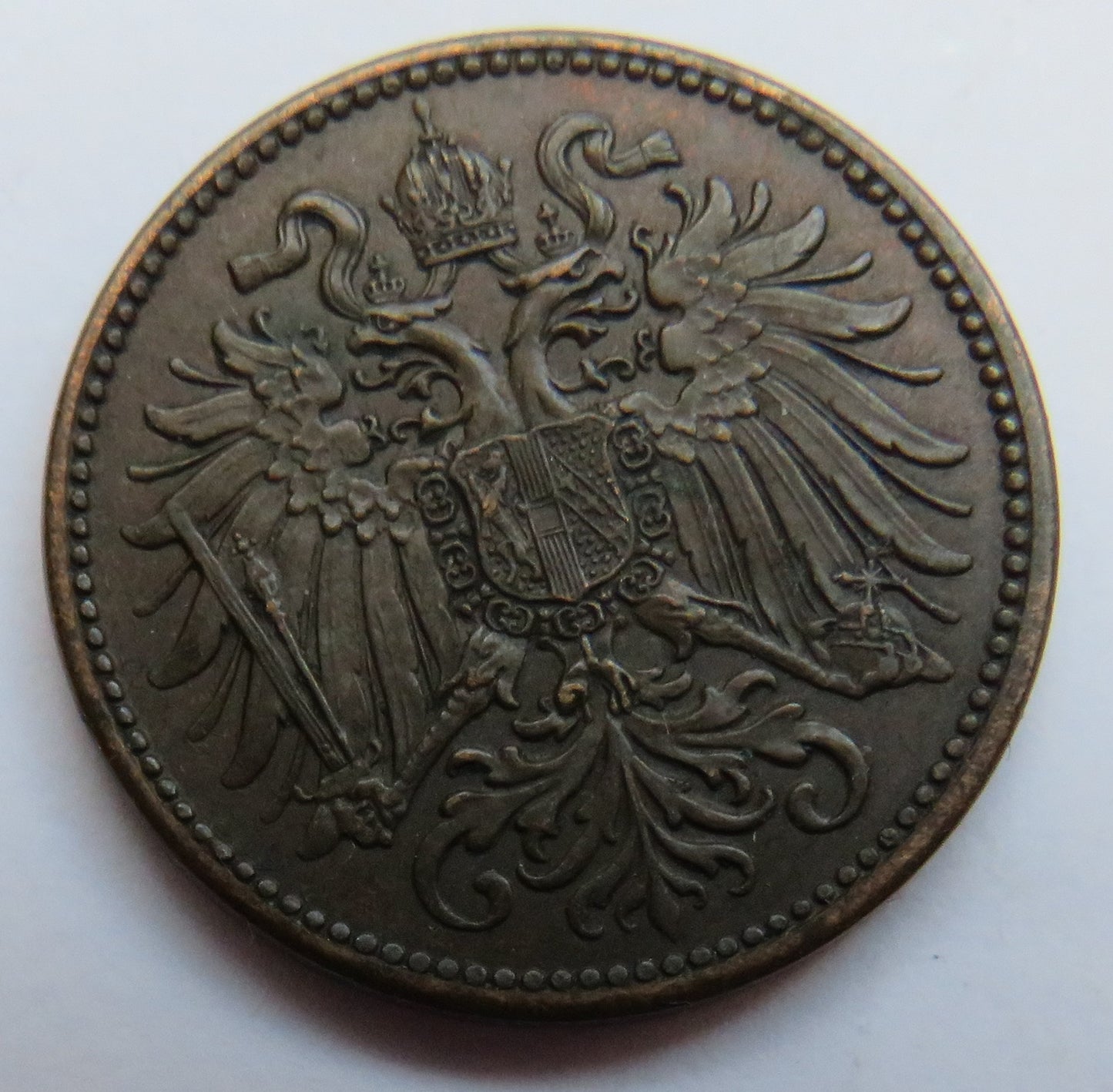 1904 Austria 2 Heller Coin