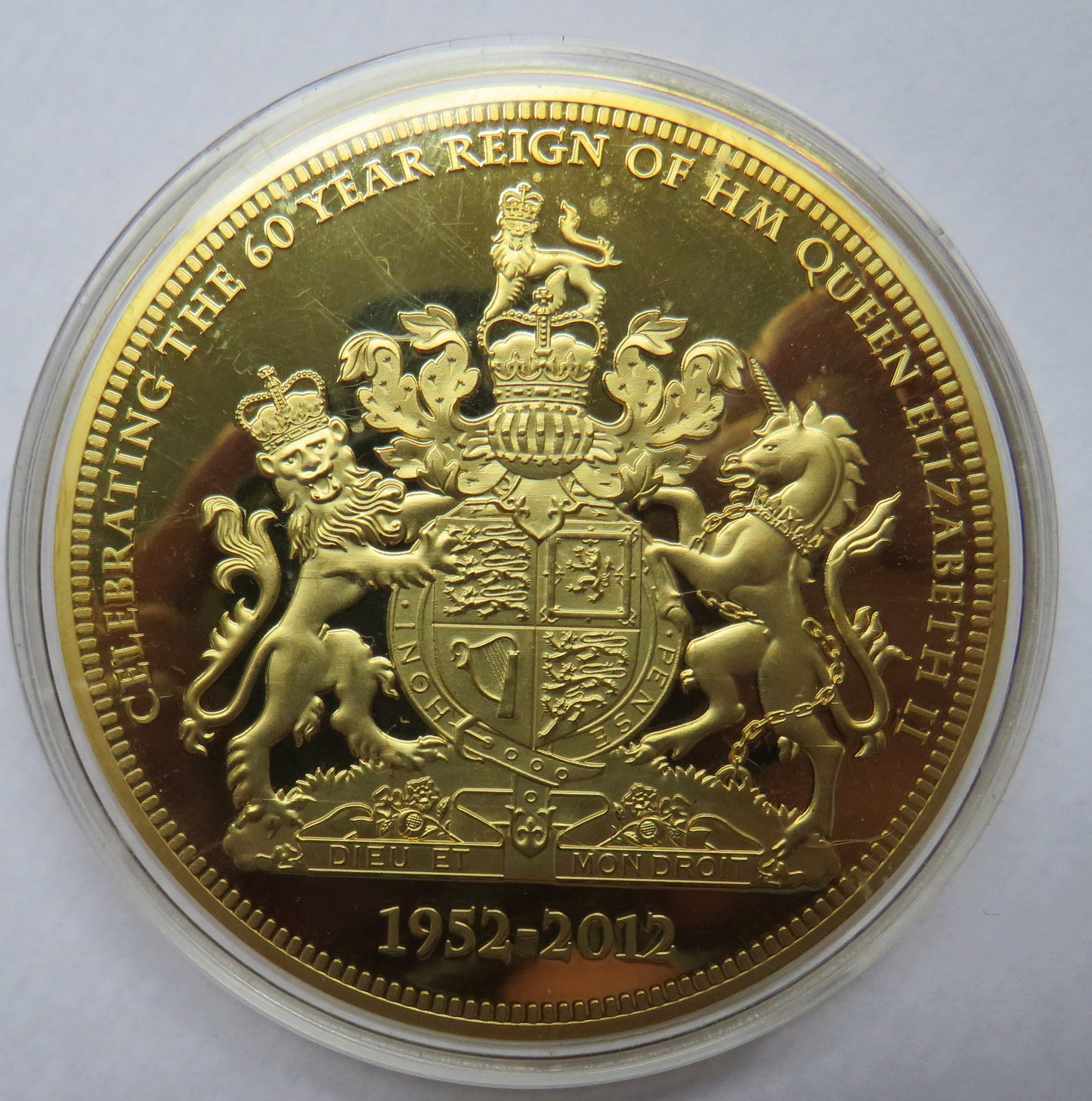 1952-2012 The Diamond Jubilee Of Her Majesty The Queen Large Commemorative Coin