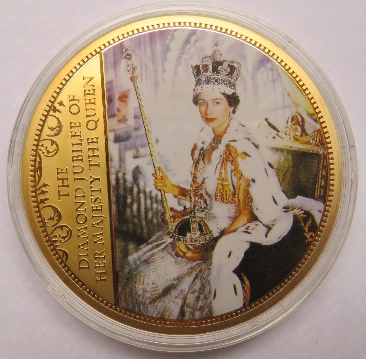 1952-2012 The Diamond Jubilee Of Her Majesty The Queen Large Coin