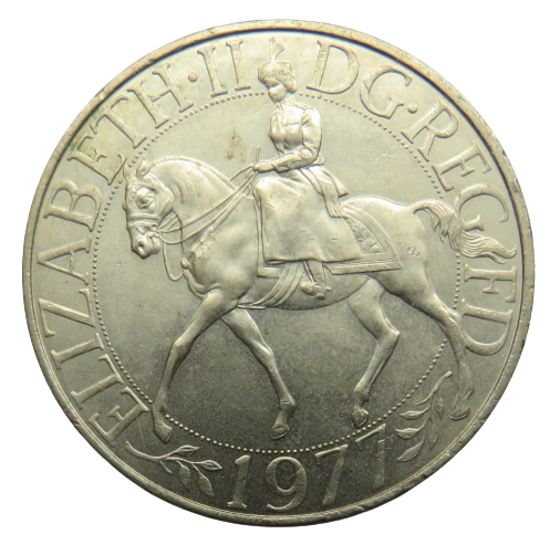 1977 Queen Elizabeth II Silver Jubilee Commemorative Crown Coin