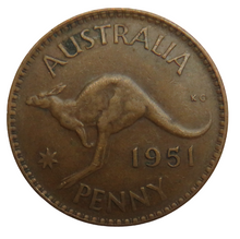 Load image into Gallery viewer, 1951 King George VI Australia One Penny Coin
