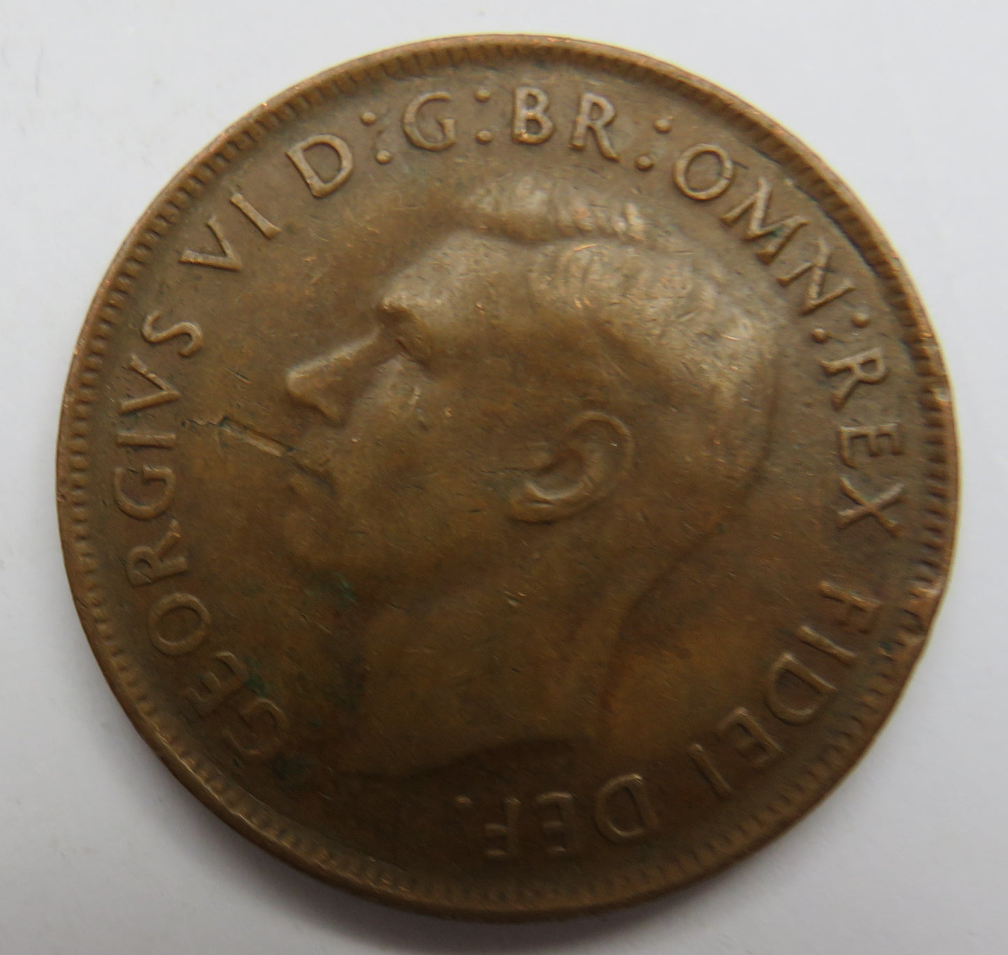 1951 King George VI Australia One Penny Coin