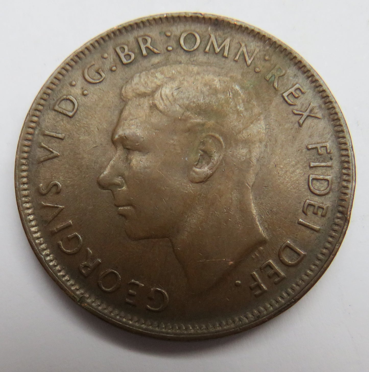1952 King George VI Australia One Penny Coin