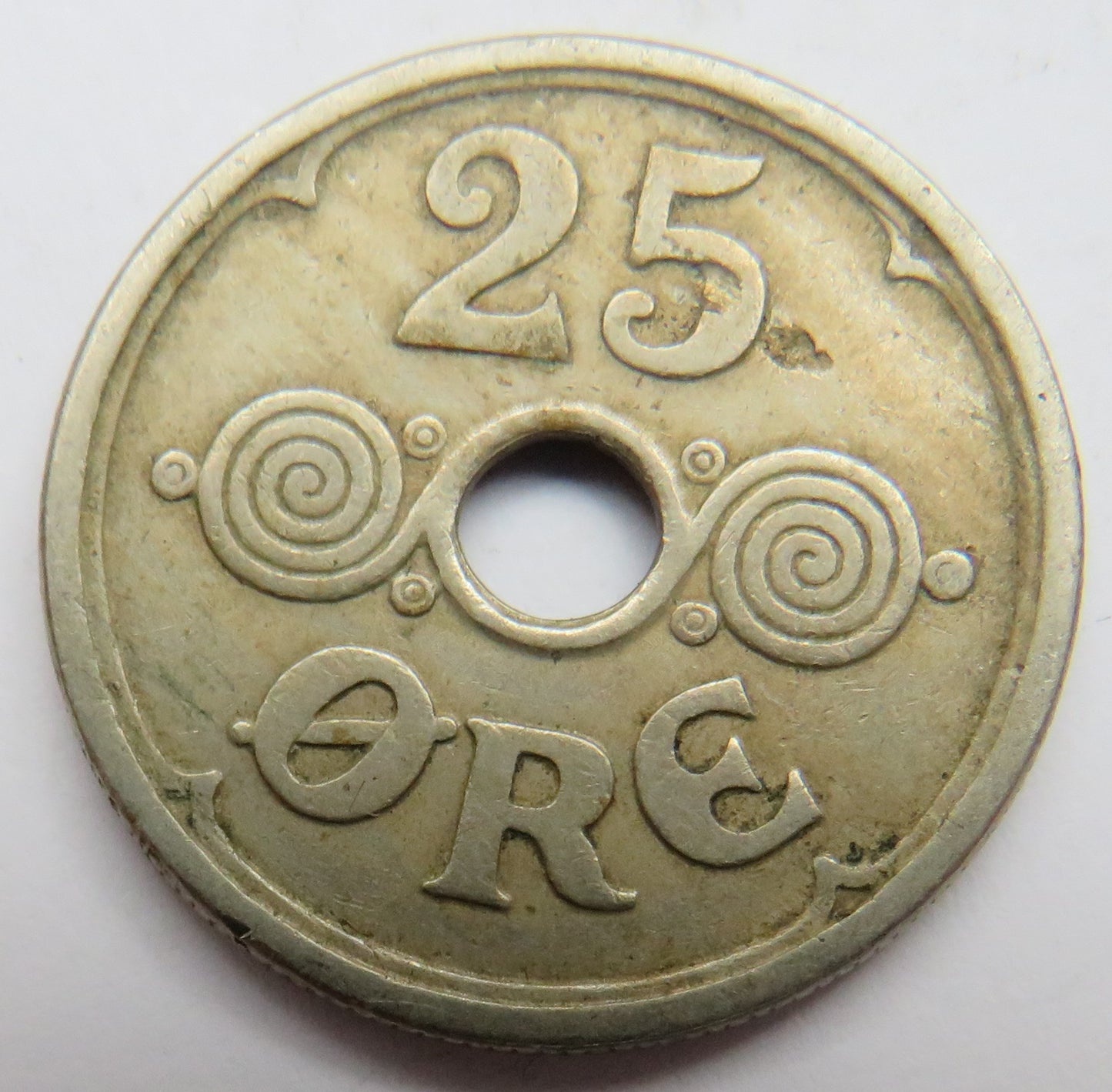1926 Denmark 25 Ore Coin