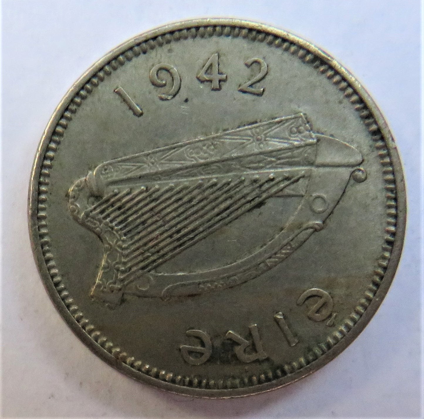 1942 Ireland Eire Threepence Coin