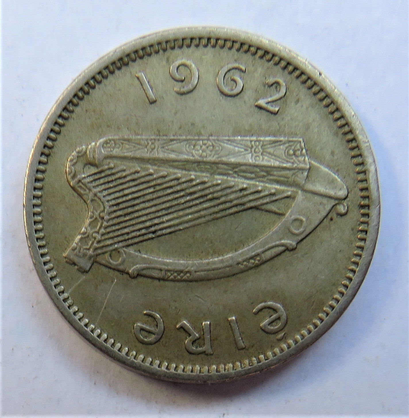 1962 Ireland Eire Threepence Coin