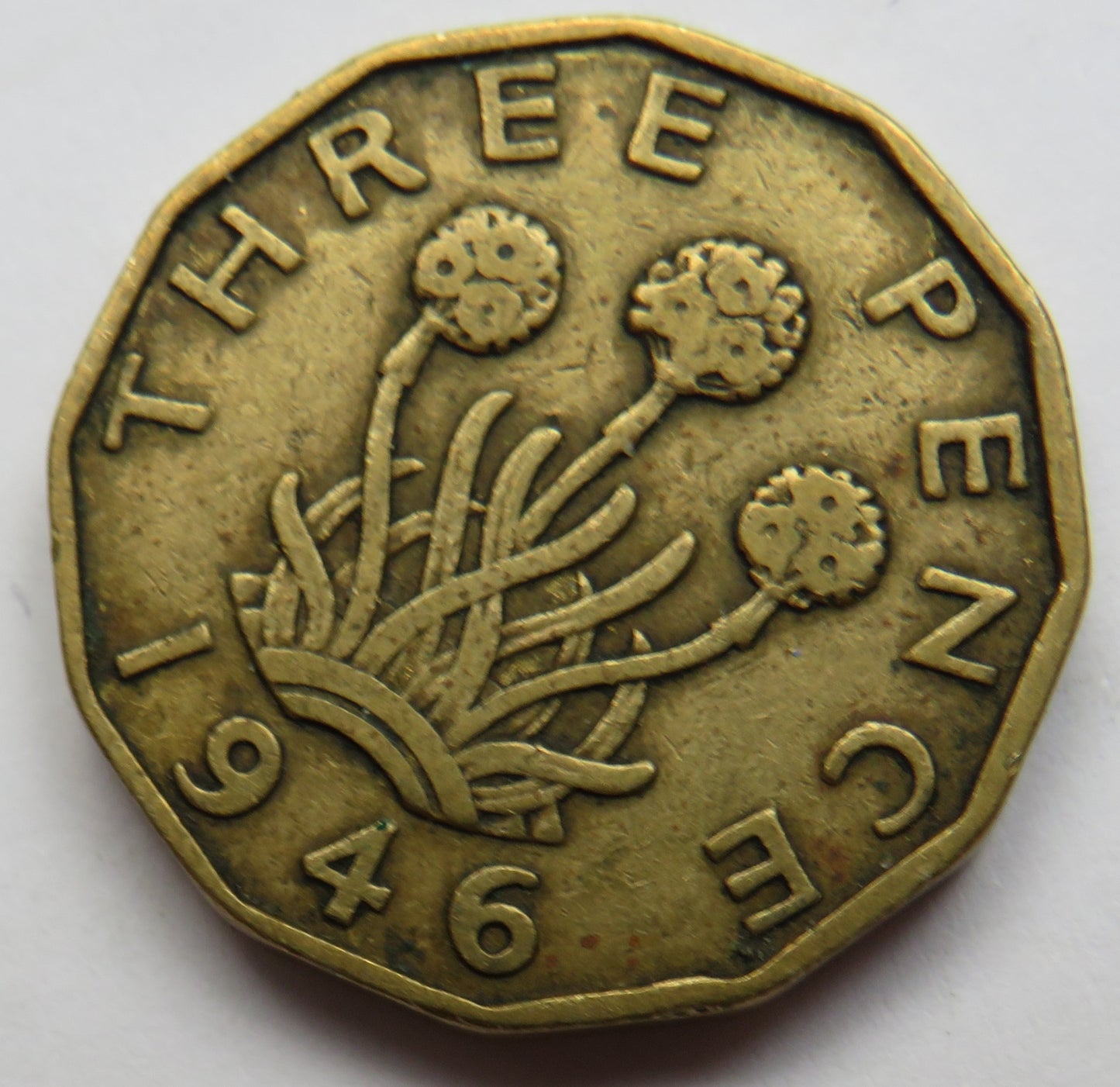 1946 King George VI Threepence Coin - Scarce Date