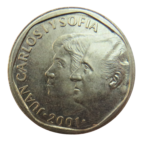 2001 Spain 500 Pesetas Coin
