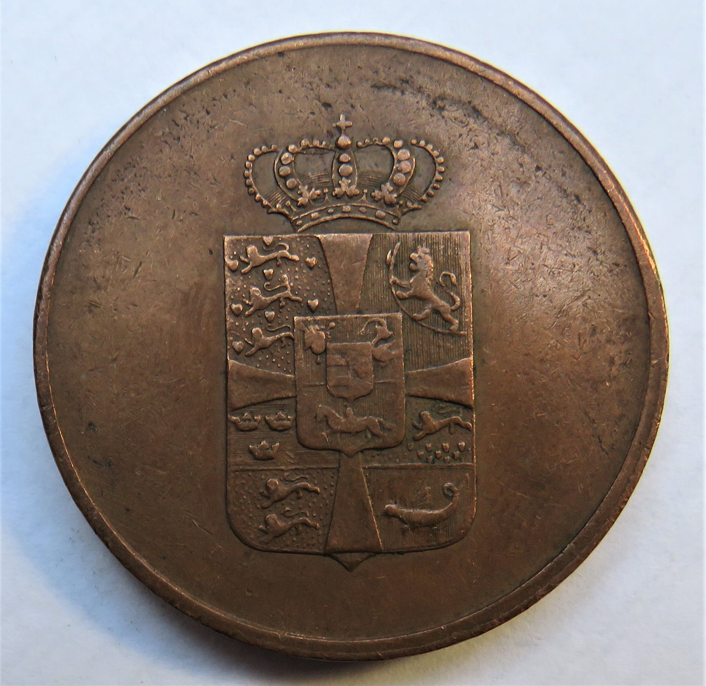 1814 Denmark 16 Skilling Coin