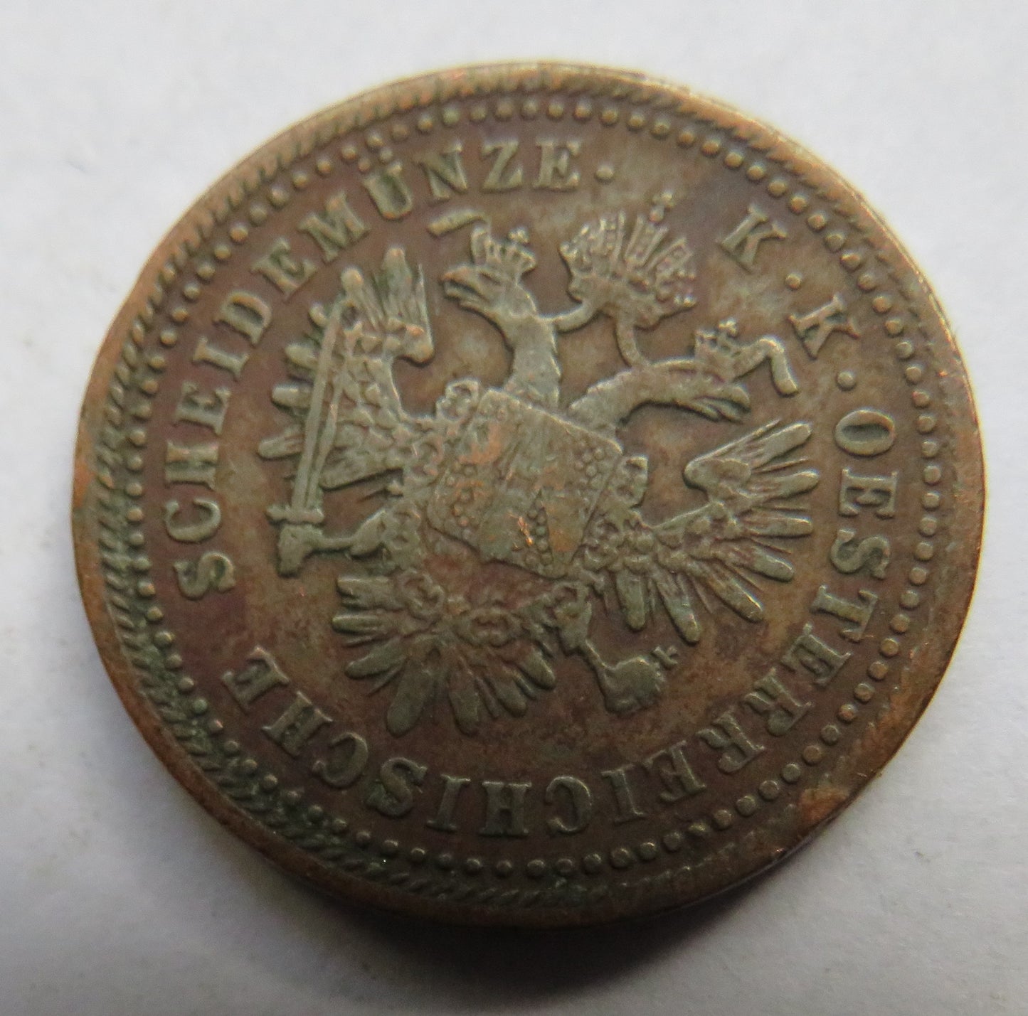 1851-A Austria One Kreuzer Coin