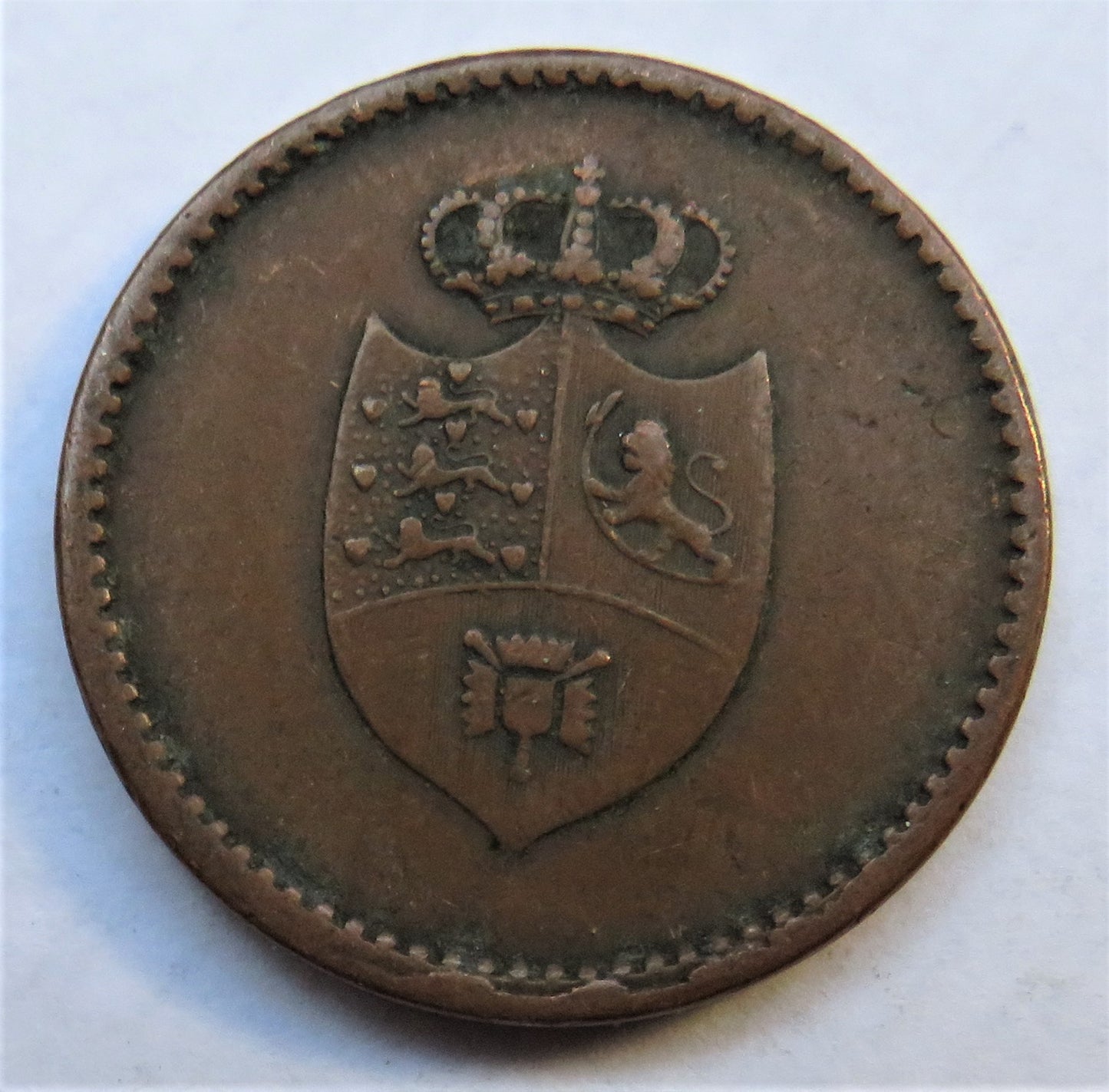 1813 Denmark 6 Skilling Coin