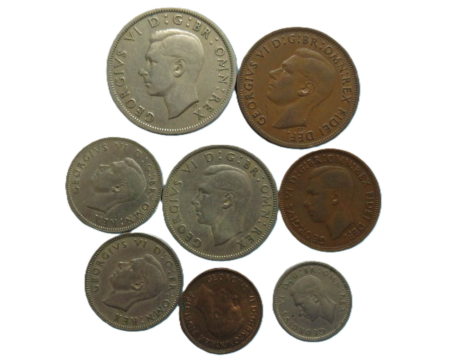 1949 Great Britain Coin Year Set