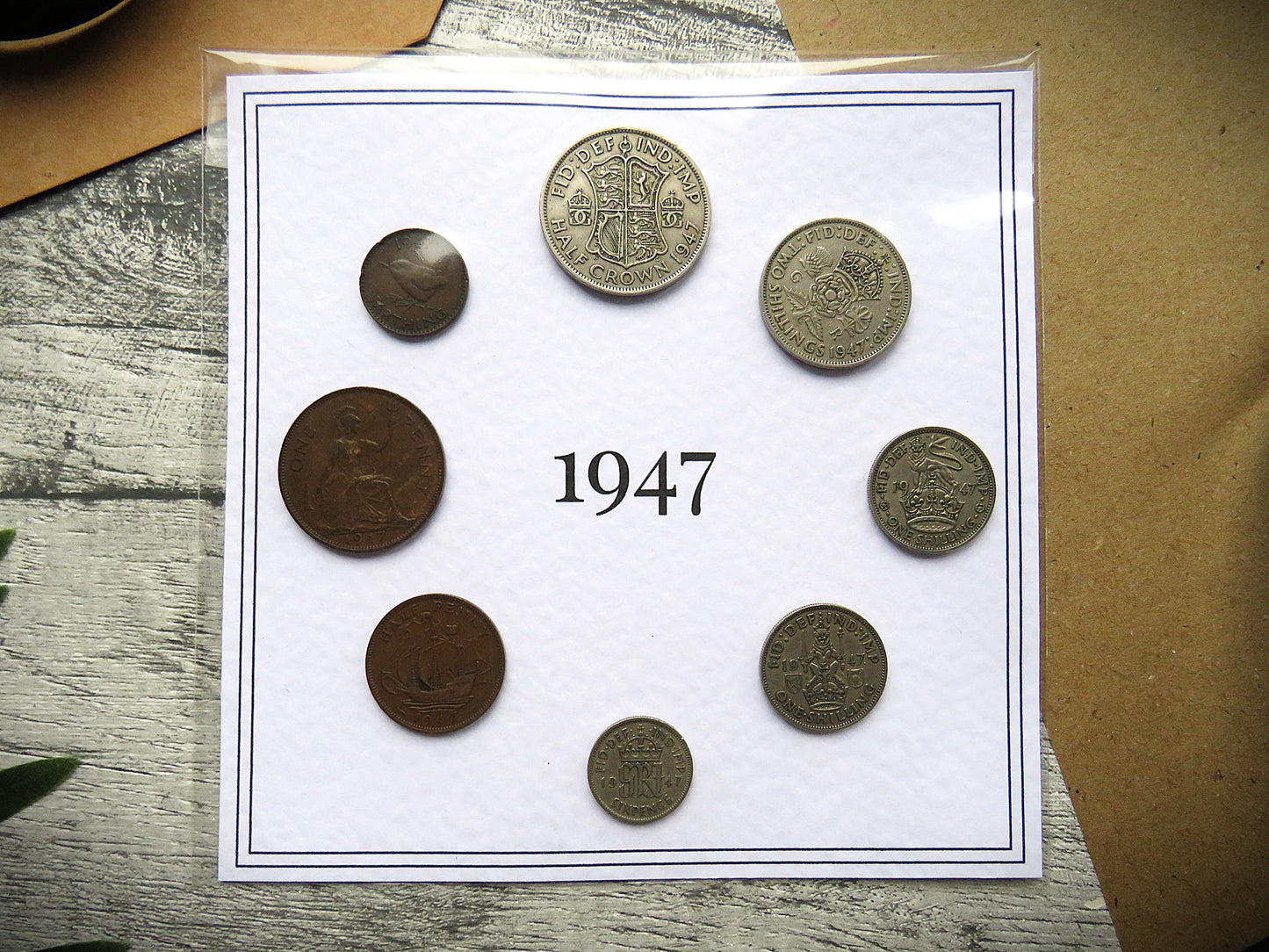 1947 Mounted Presentation Gift Coin Set