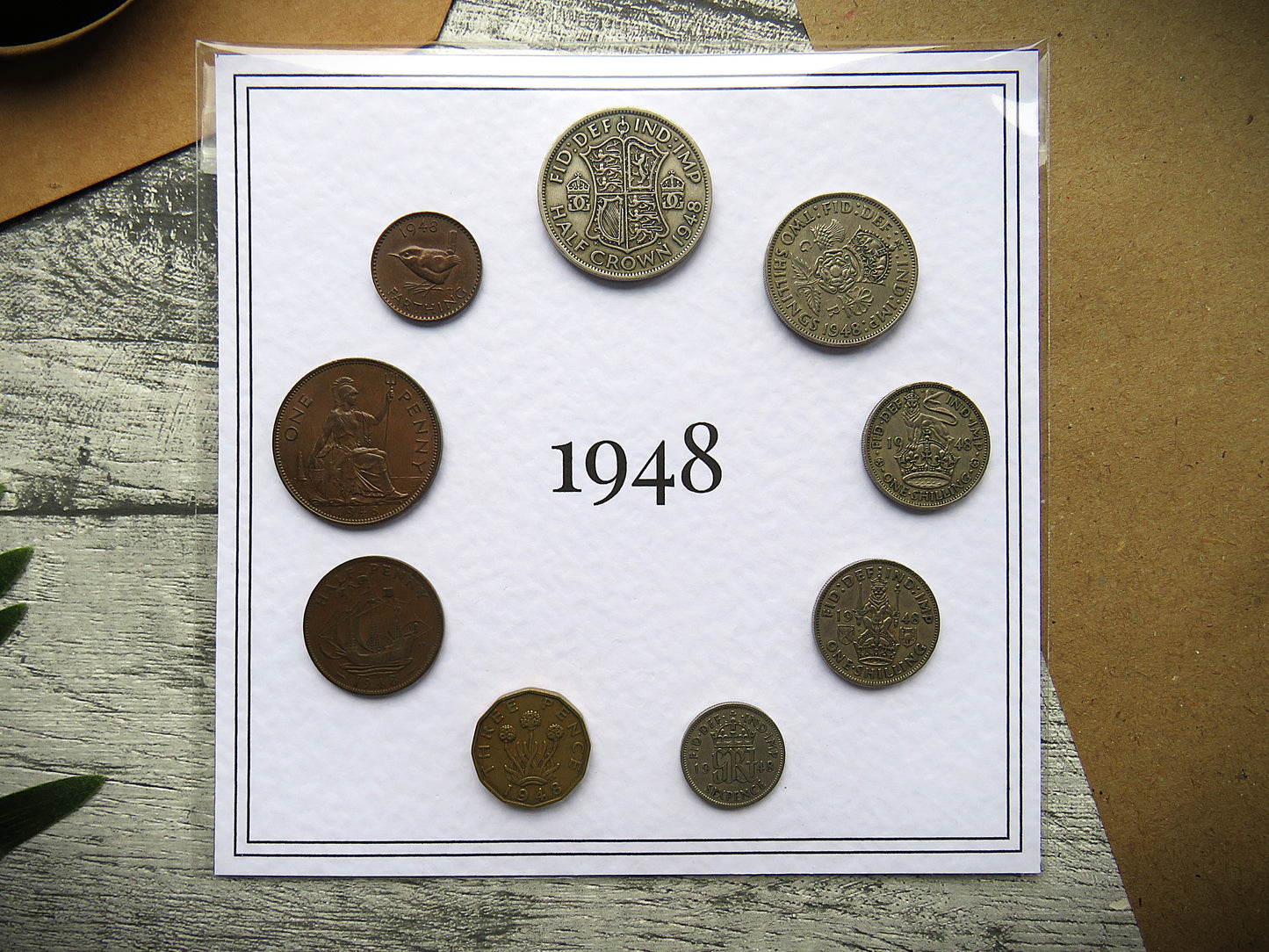 1948 Mounted Presentation Gift Coin Set