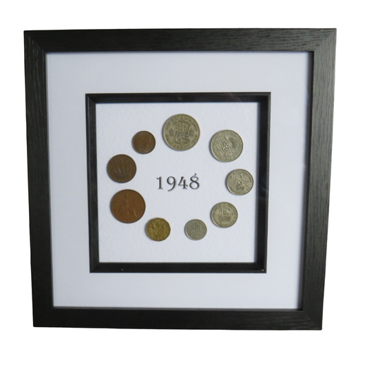 1948 Luxury Framed Coin Year Set of Great Britain