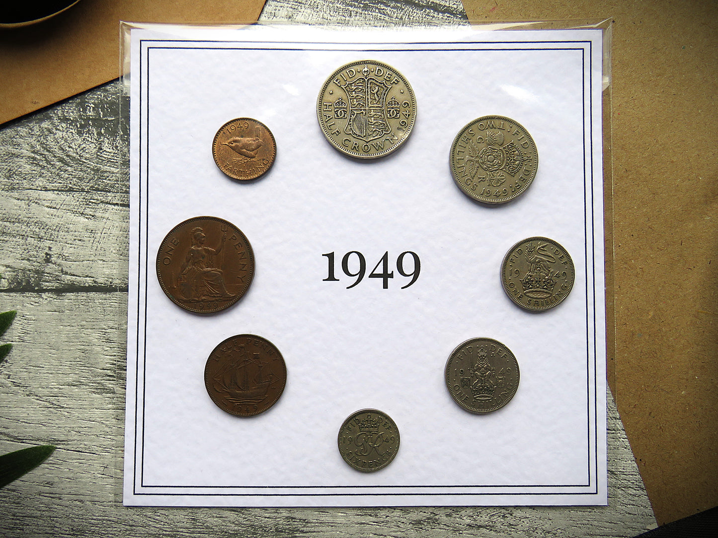 1949 Mounted Presentation Gift Coin Set