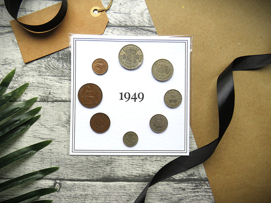 1949 Mounted Presentation Gift Coin Set