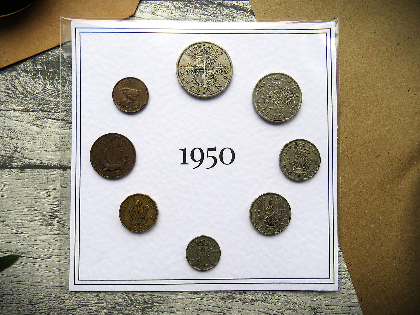 1950 Mounted Presentation Gift Coin Set
