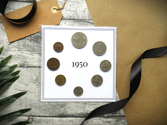 1950 Mounted Presentation Gift Coin Set