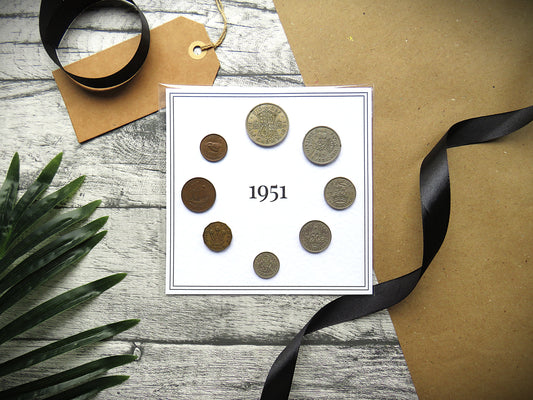 1951 Mounted Presentation Gift Coin Set