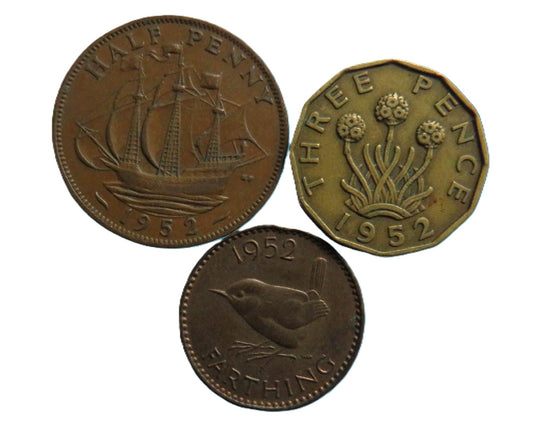 1952 Great Britain Coin Year Set