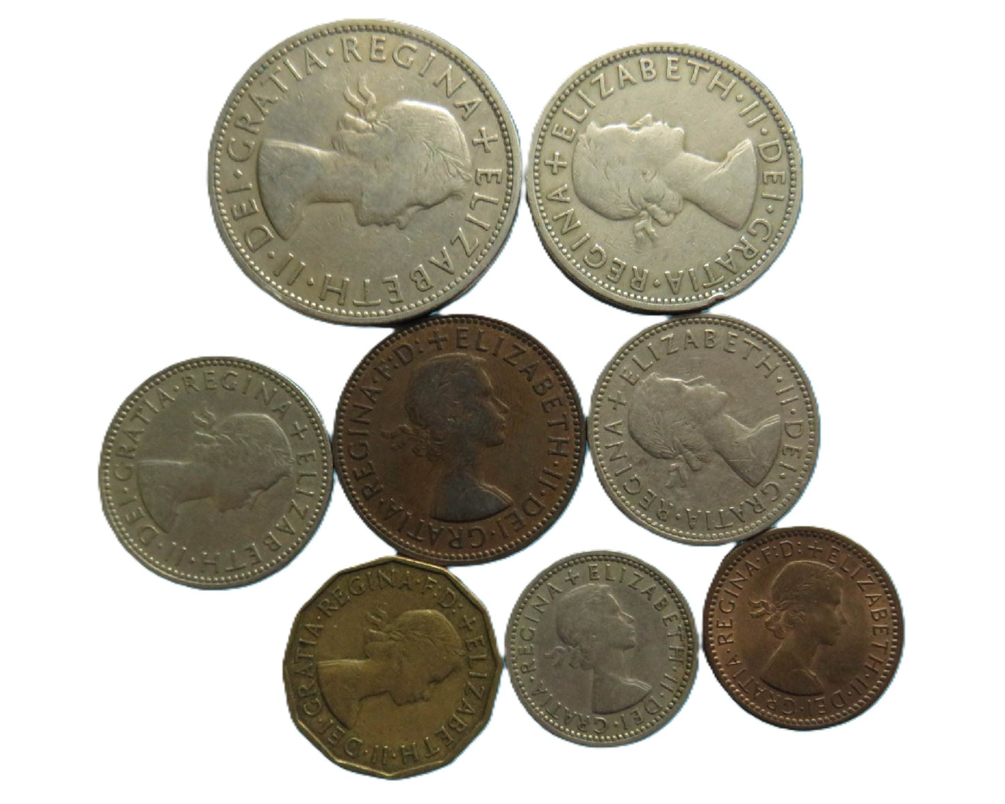 1954 Great Britain Coin Year Set