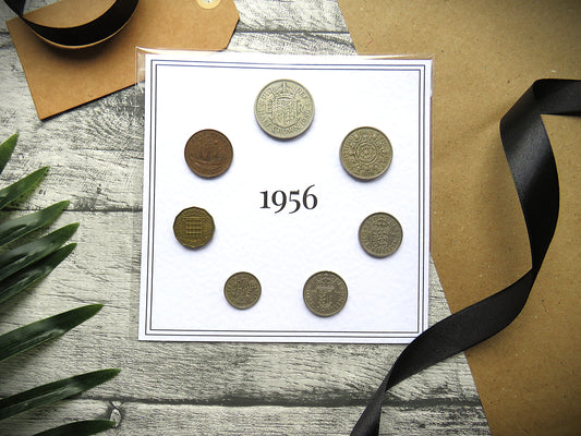 1956 Mounted Presentation Gift Coin Set