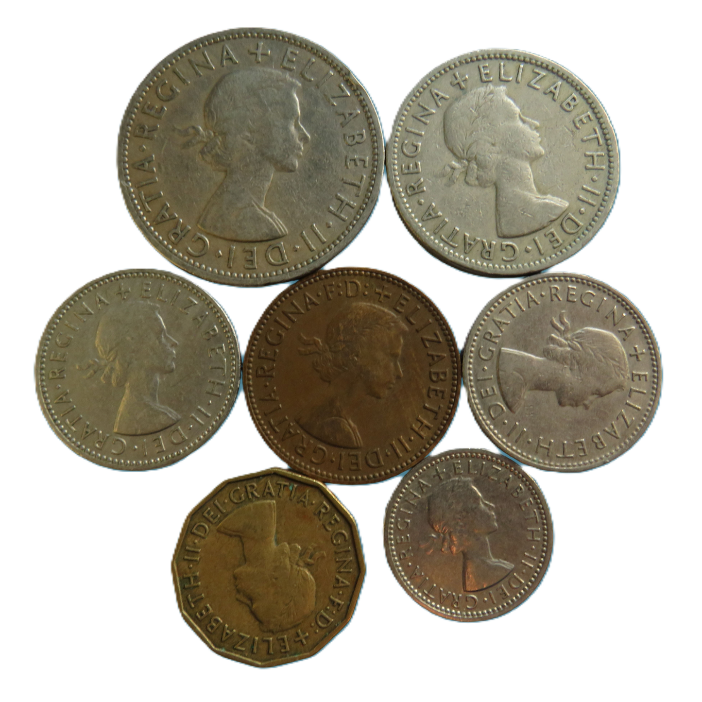 1957 Great Britain Coin Year Set