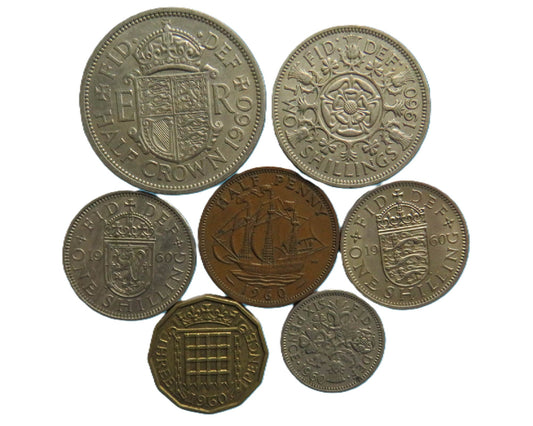 1960 Great Britain Coin Year Set