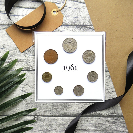 1961 Mounted Presentation Gift Coin Set