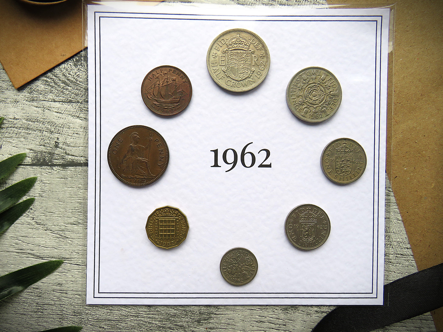 1962 Mounted Presentation Gift Coin Set