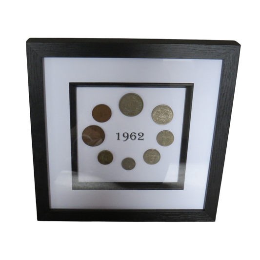 1962 Luxury Framed Coin Year Set of Great Britain
