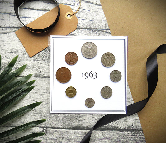 1963 Mounted Presentation Gift Coin Set