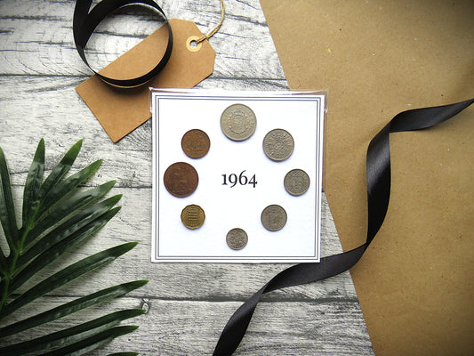 1964 Mounted Presentation Gift Coin Set