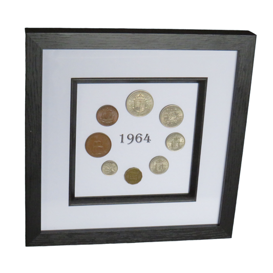 1964 Luxury Framed Coin Year Set of Great Britain