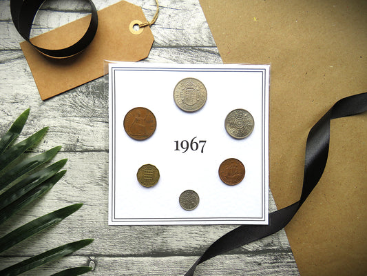 1967 Mounted Presentation Gift Coin Set