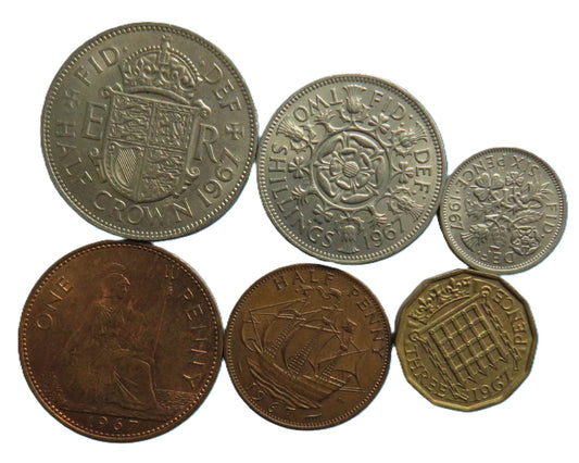 1967 Great Britain Coin Year Set