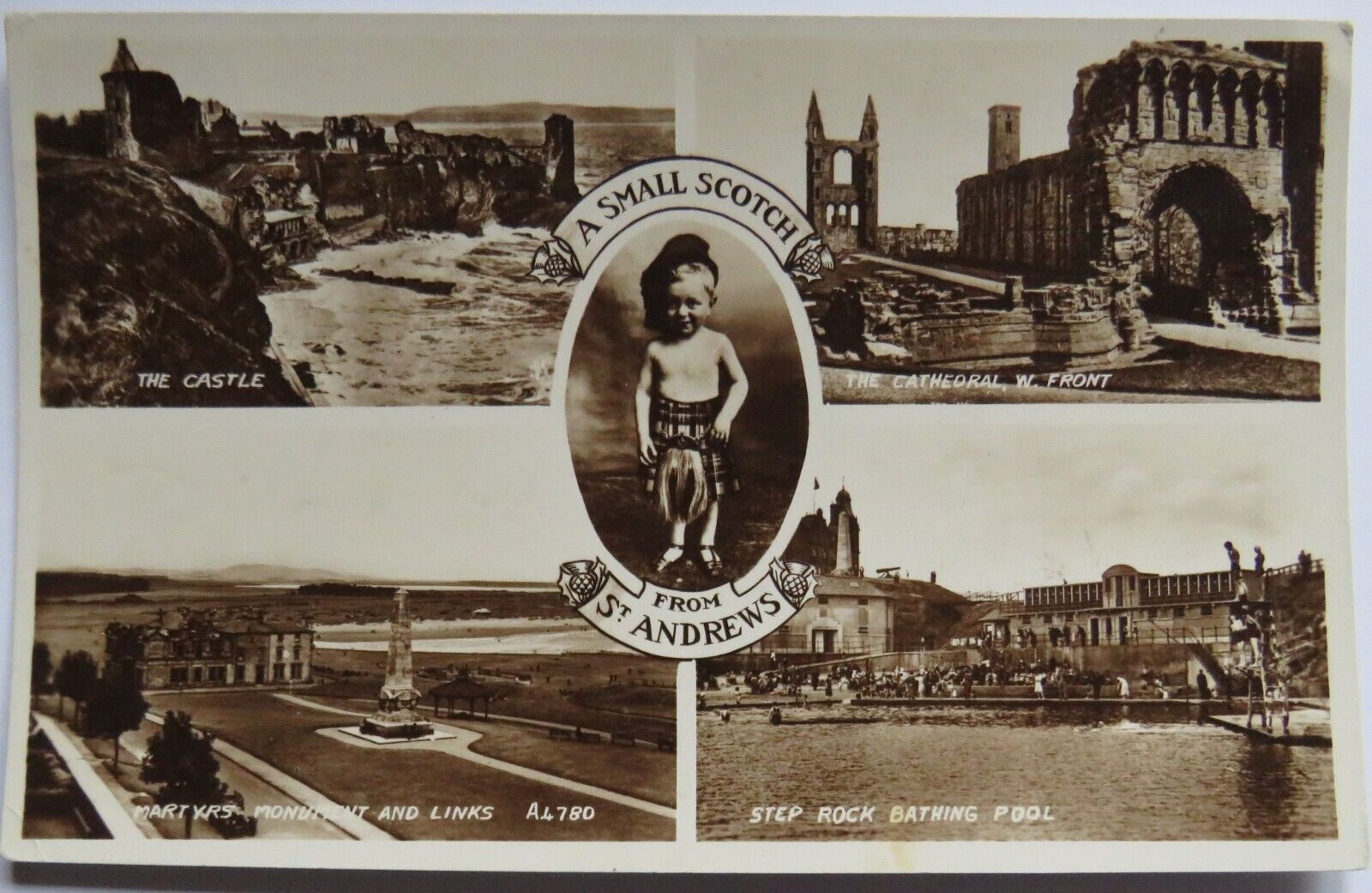 Old Postcard of A Small Scotch From St Andrews 1951 - Ref : 1036
