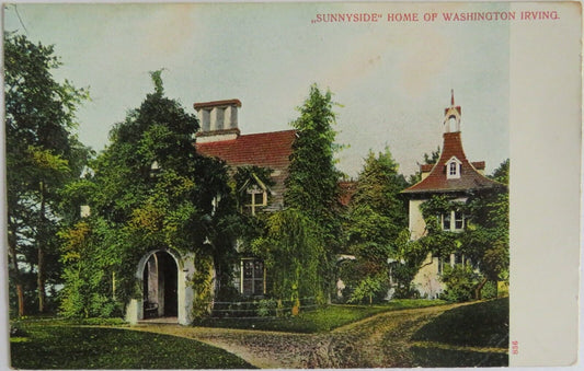 Old Postcard of "Sunnyside" Home Of Washington Irving - Ref : 1018