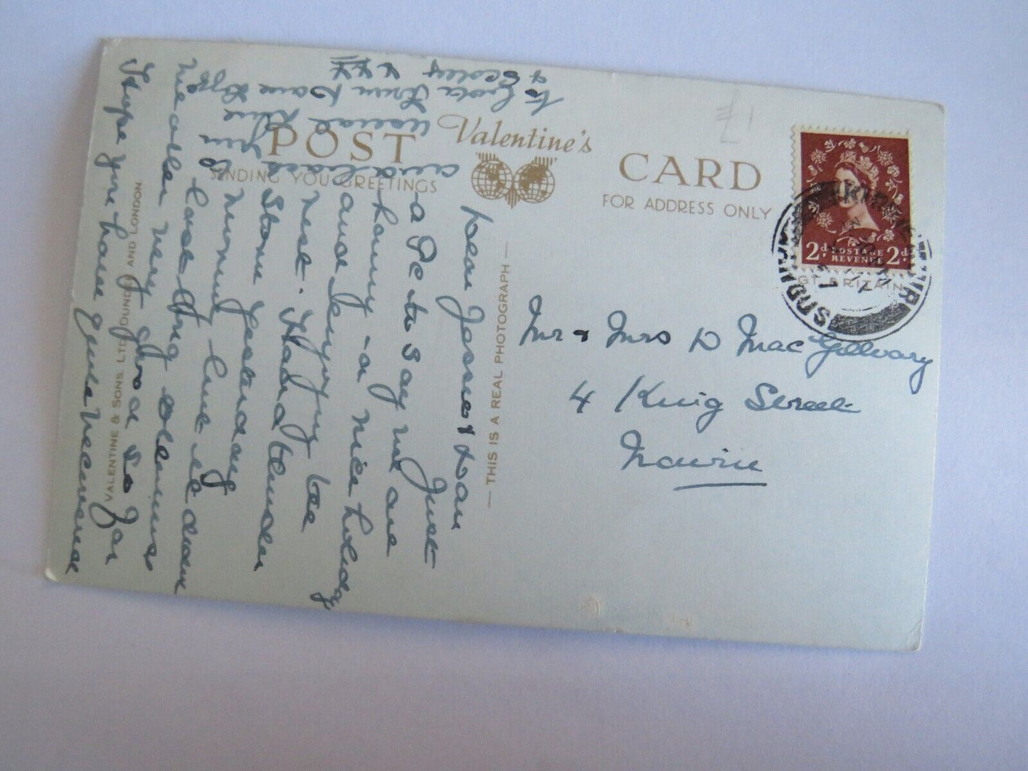 Old Postcard of Reid Park Bowling Green, Forfar - Ref : 1024