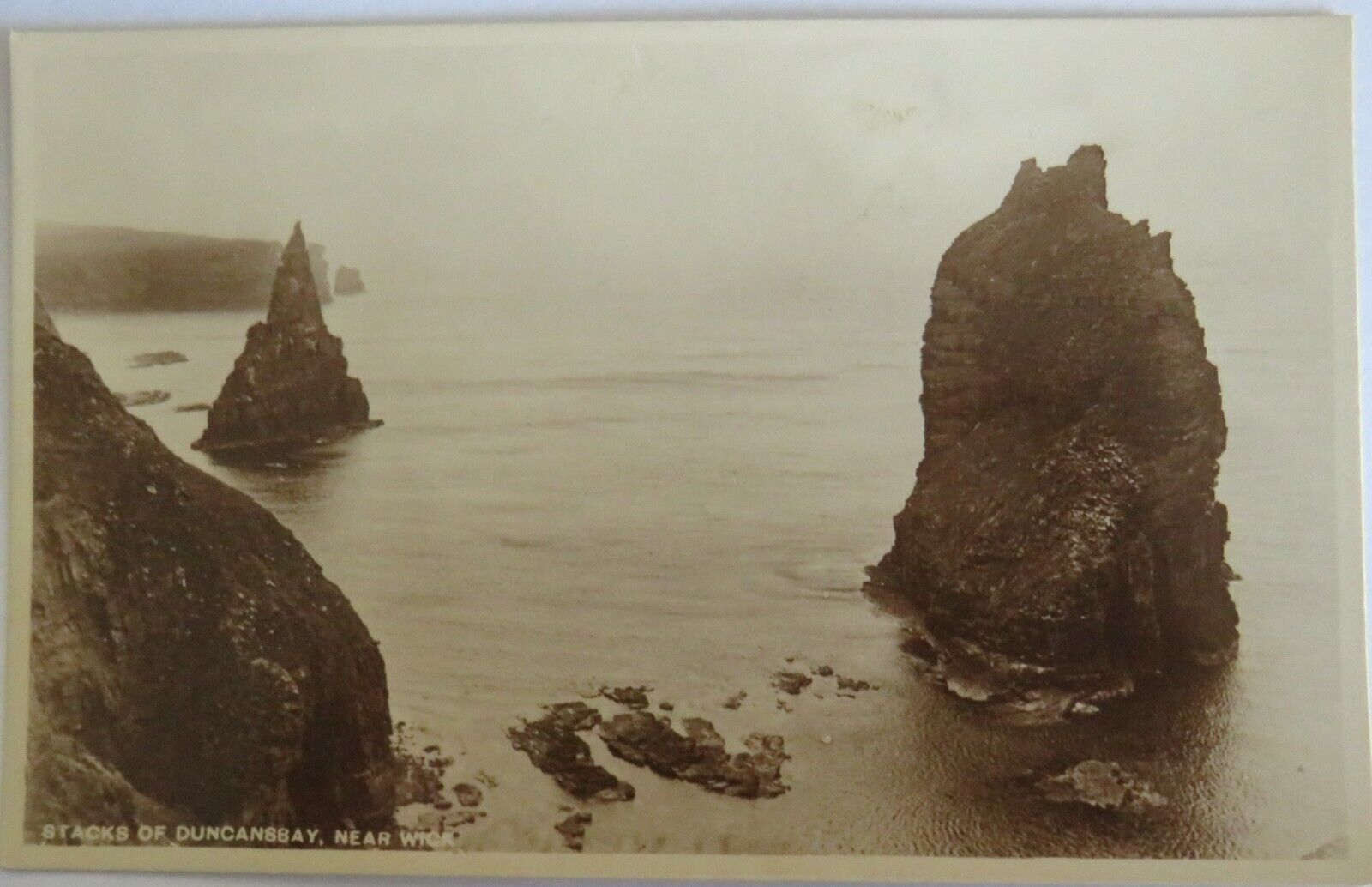 Old Postcard of Stacks of Duncanssay, Near Wick - Ref : 1028