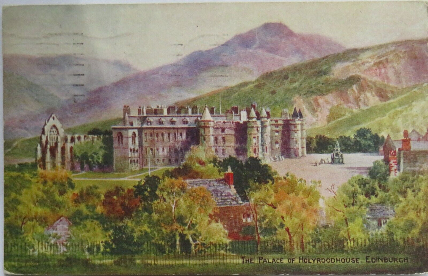 Old Postcard of The Palace of Holyroodhouse, Edinburgh 1936 -  Ref : 1013