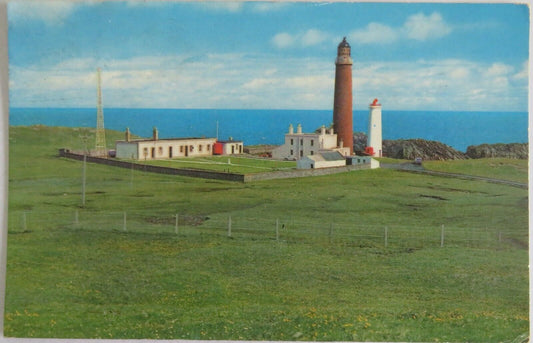 Vintage Postcard of The Lighthouse At The Butt of Lewis 1974  - Ref : 1016