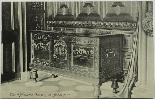Old Postcard of The Mistletoe Chest At Abbotsford