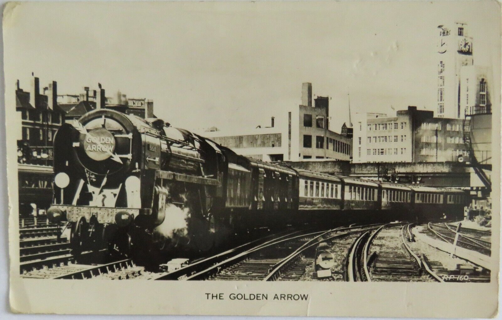 Old Postcard Of The Golden Arrow 1960 - Ref : 1022